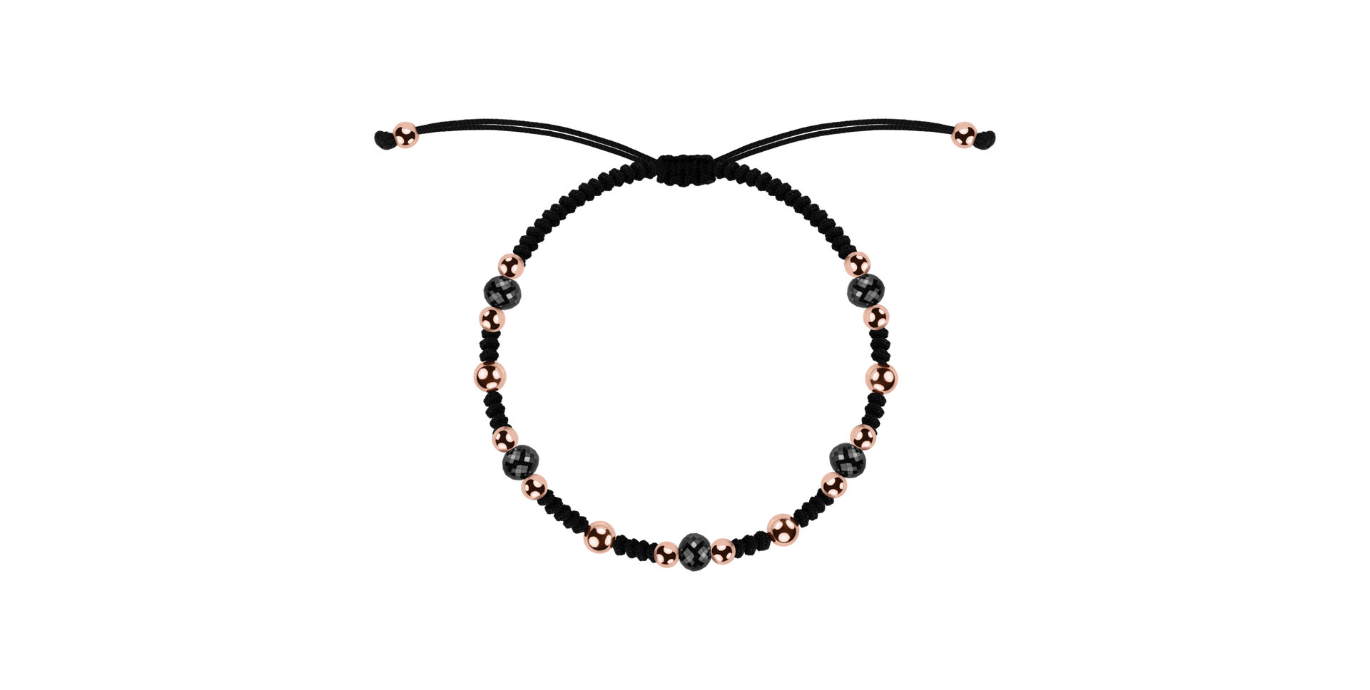 Náramok s čiernymi diamantmi Rare Elements