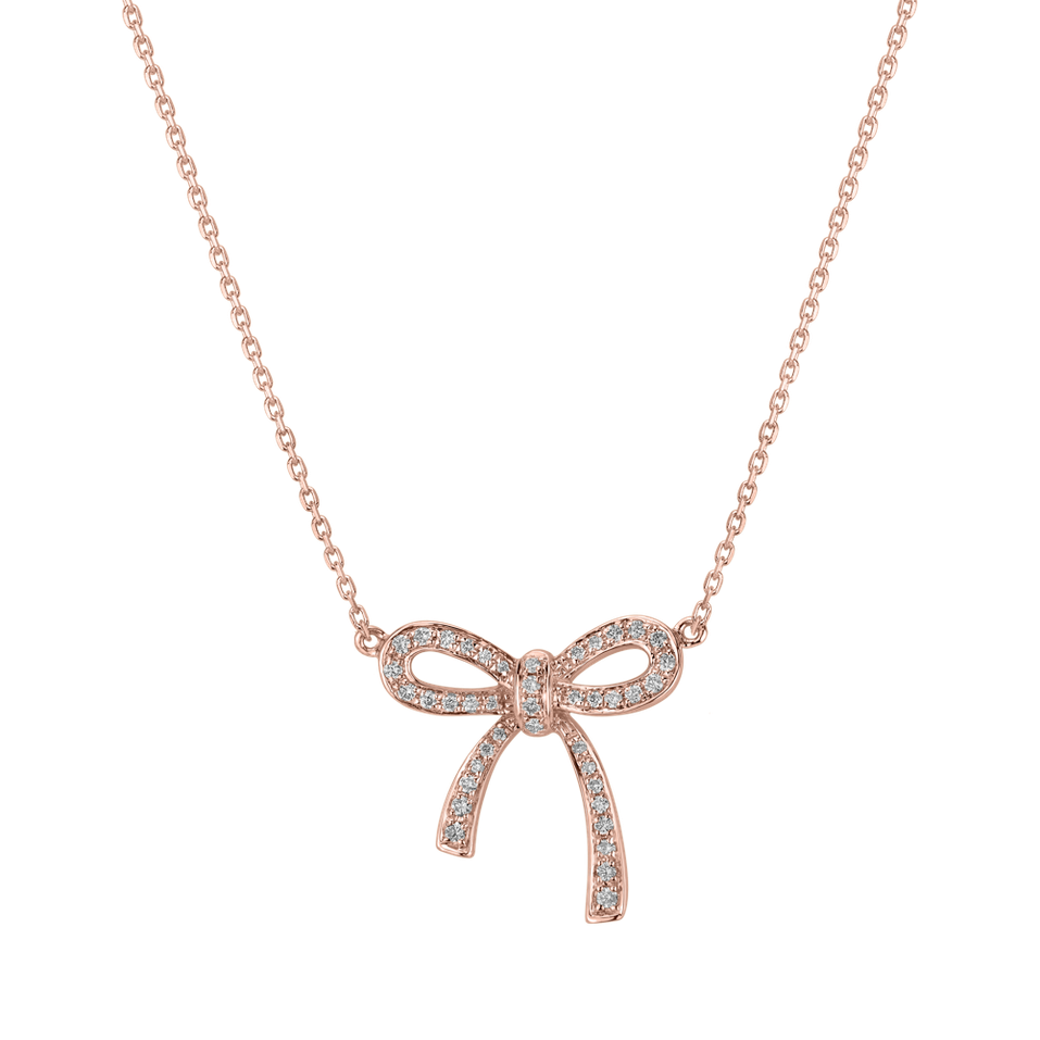 Náhrdelník s diamantmi Mystic Bow