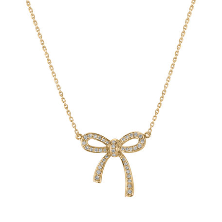 Náhrdelník s diamantmi Mystic Bow