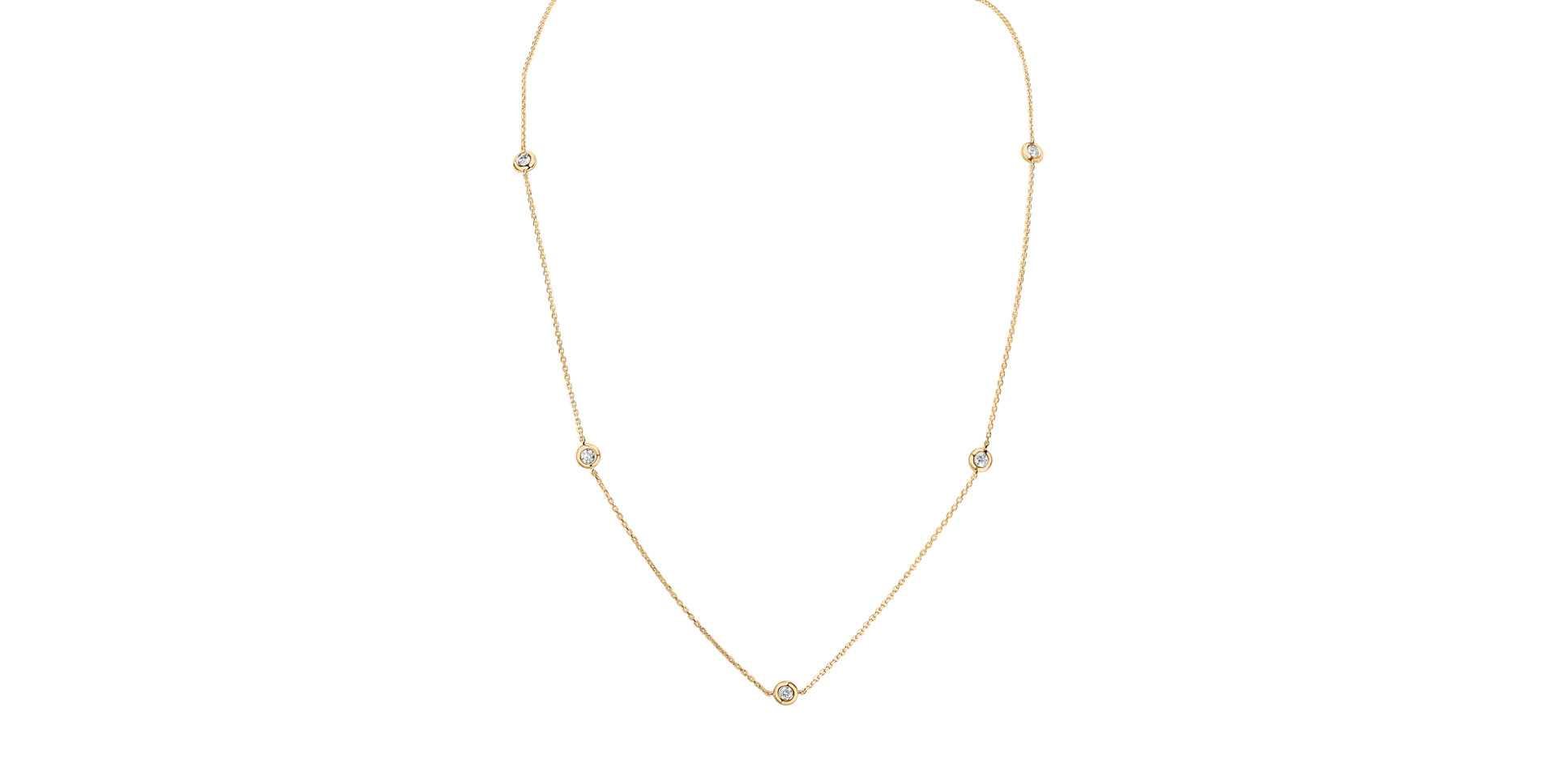 Náhrdelník s diamantmi Sparkling Dots