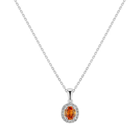 Přívěsok so zafírom a diamantmi Royal Love