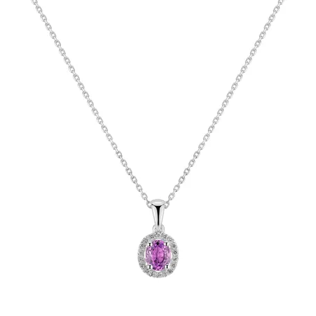 Přívěsok so zafírom a diamantmi Royal Love