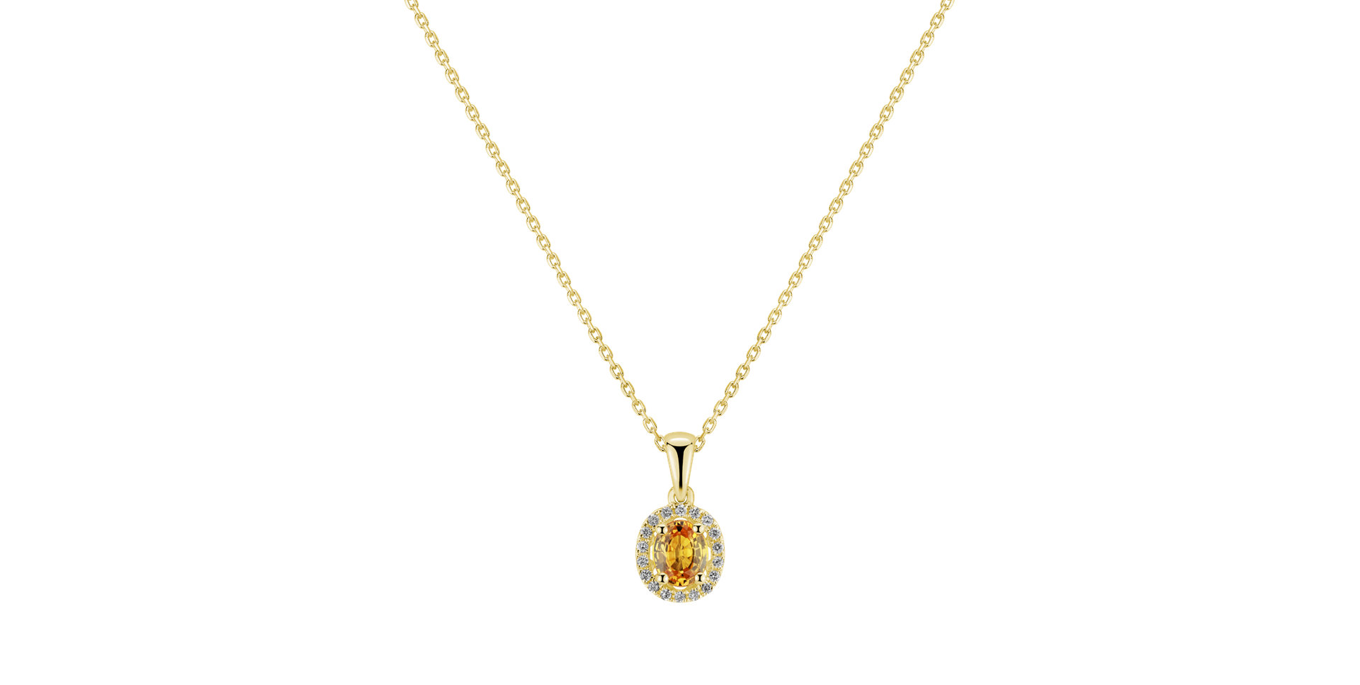 Přívěsok so zafírom a diamantmi Royal Love