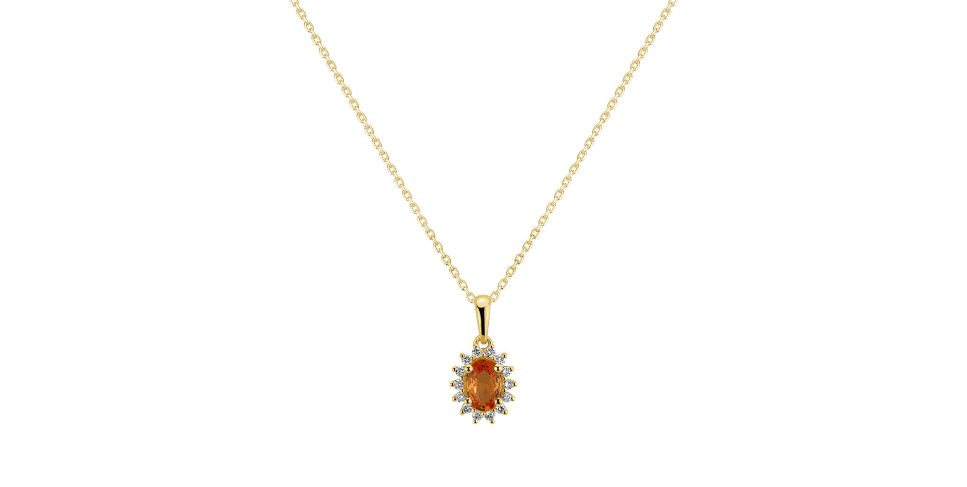 Přívěsok so zafírom a diamantmi Princess Sparkle