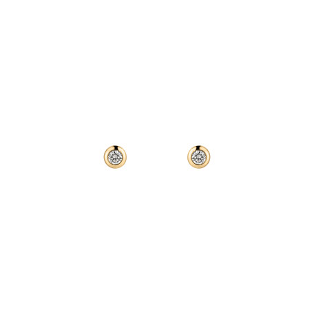 Náušnice s diamantom Sparkling Drops