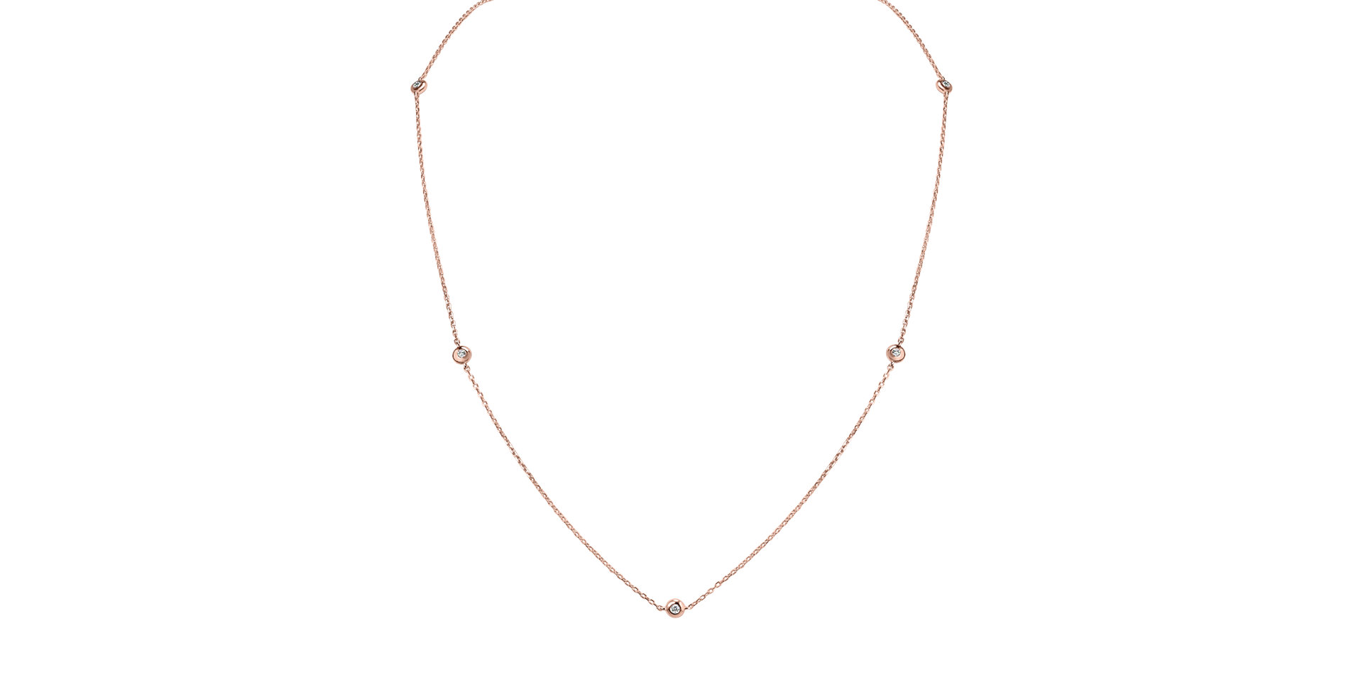Náhrdelník s diamantmi Sparkling Dots