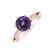Prsteň s ametystom Eternal Joy2