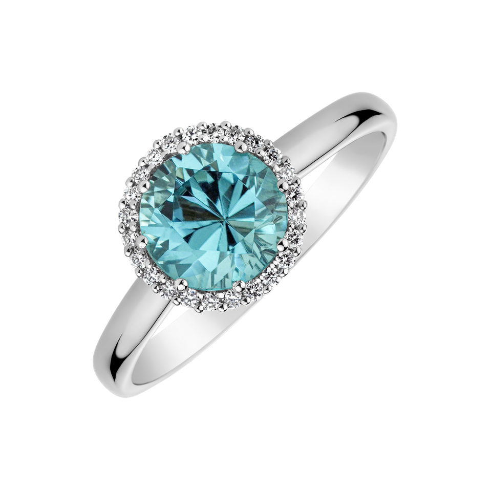 Prsteň s turmalínom a diamantmi Noble Allure