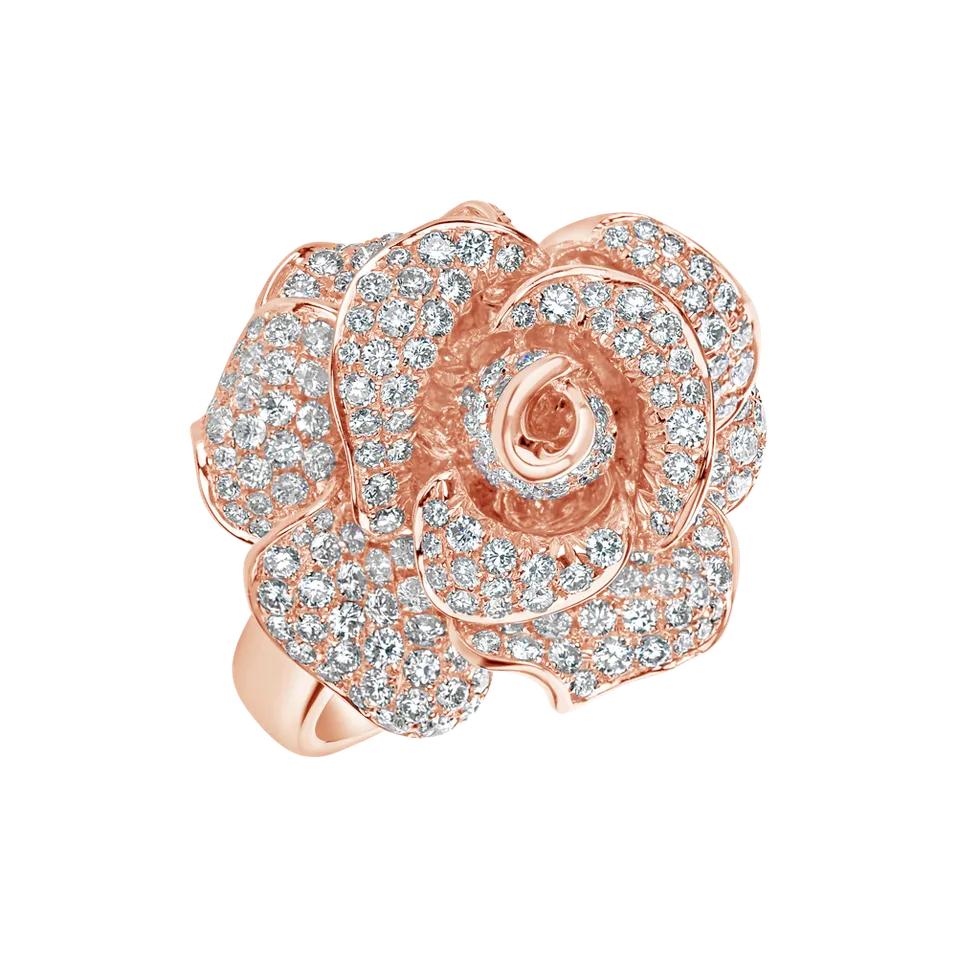 Prsteň s diamantmi Antique Rose