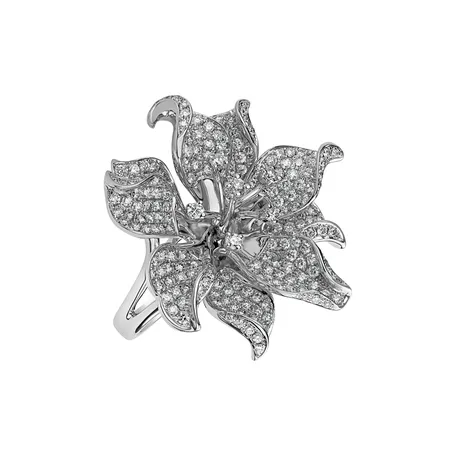 Prsteň s diamantmi Royal Flower