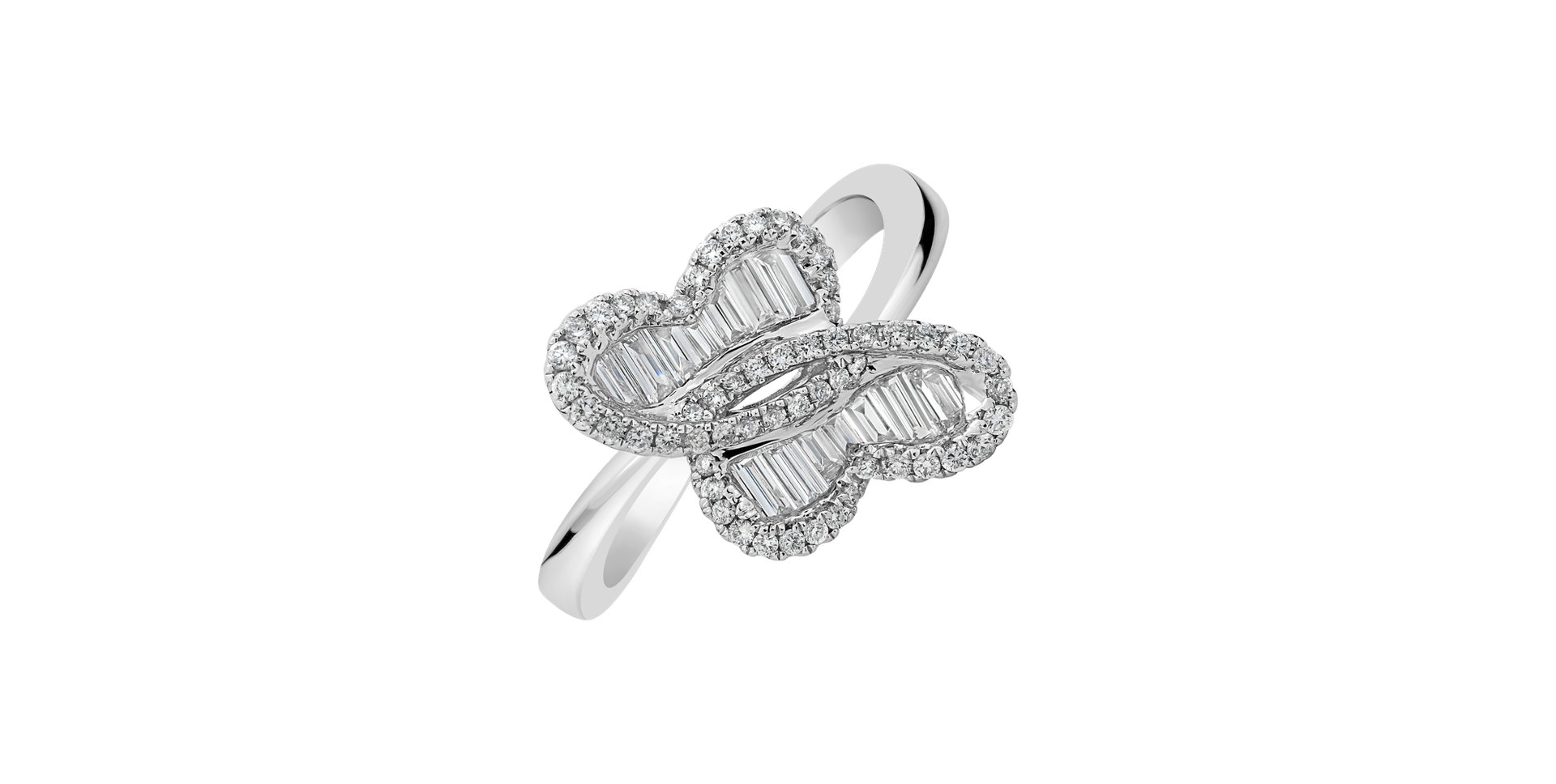 Prsteň s diamantmi Beautiful Butterfly