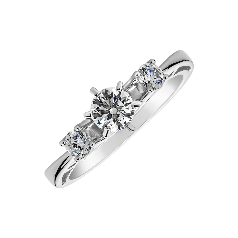 Prsteň s diamantmi Love Story