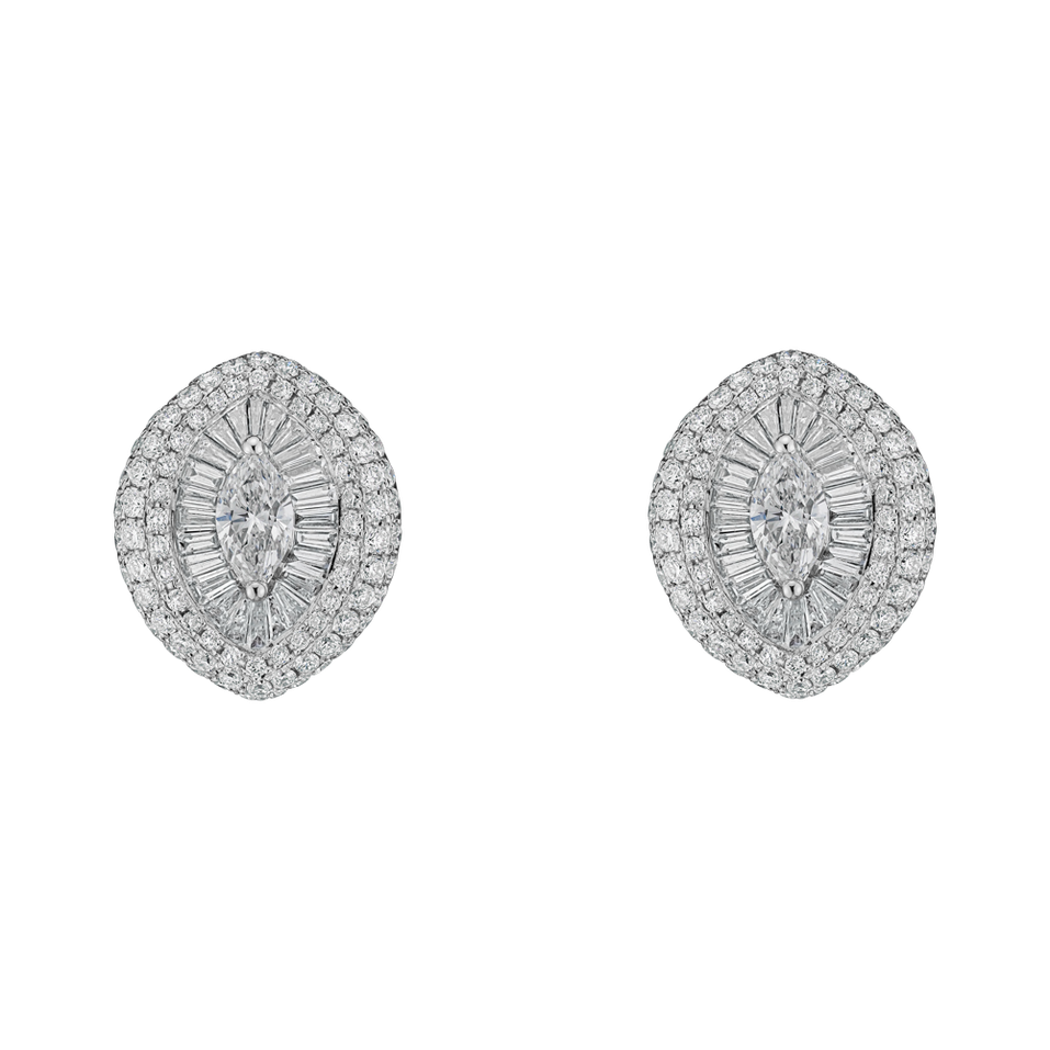 Náušnice s diamantmi Antike