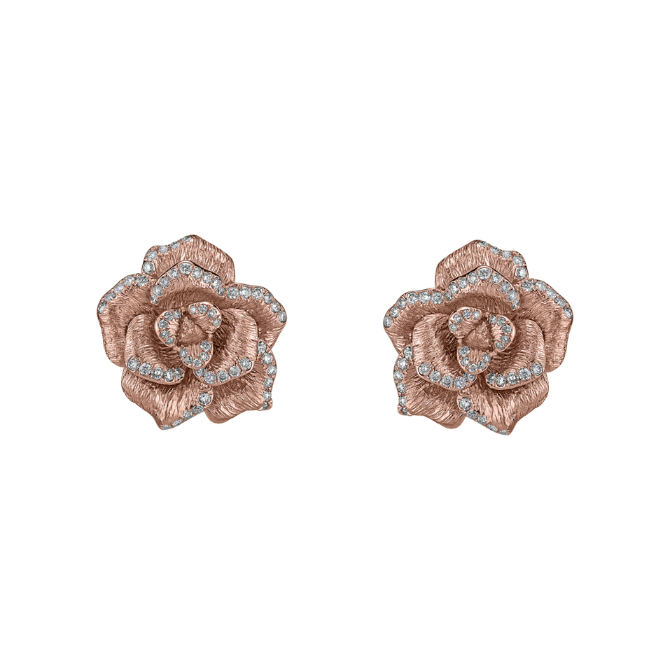 Náušnice s diamantmi Gold Strike