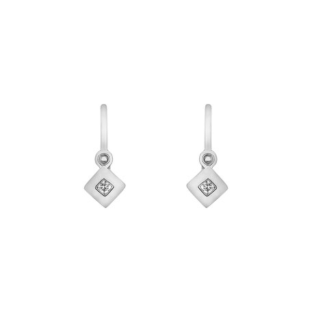 Detské náušnice s diamantom Diamond Baby