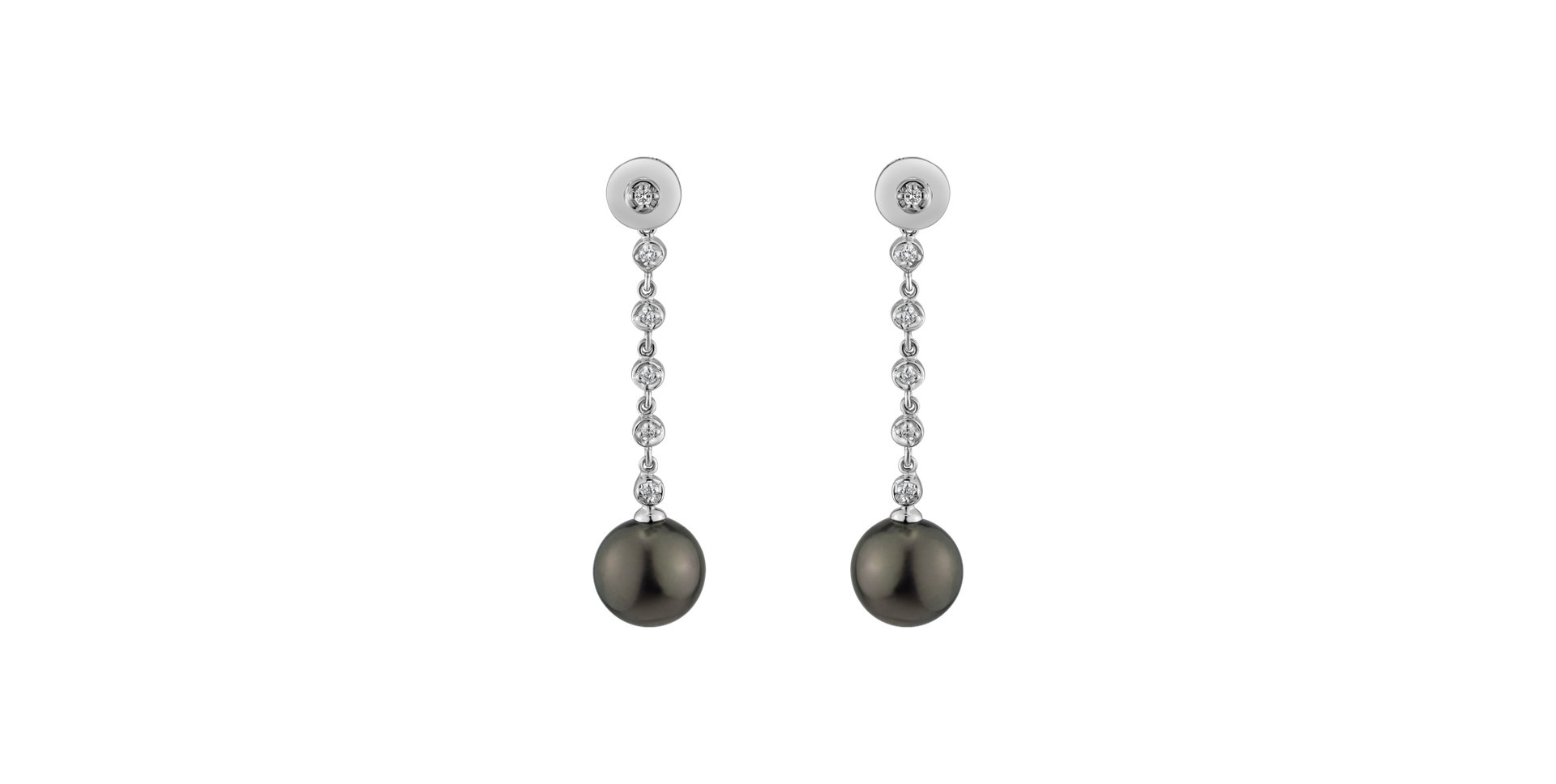 Náušnice s perlou a diamantmi Seafront