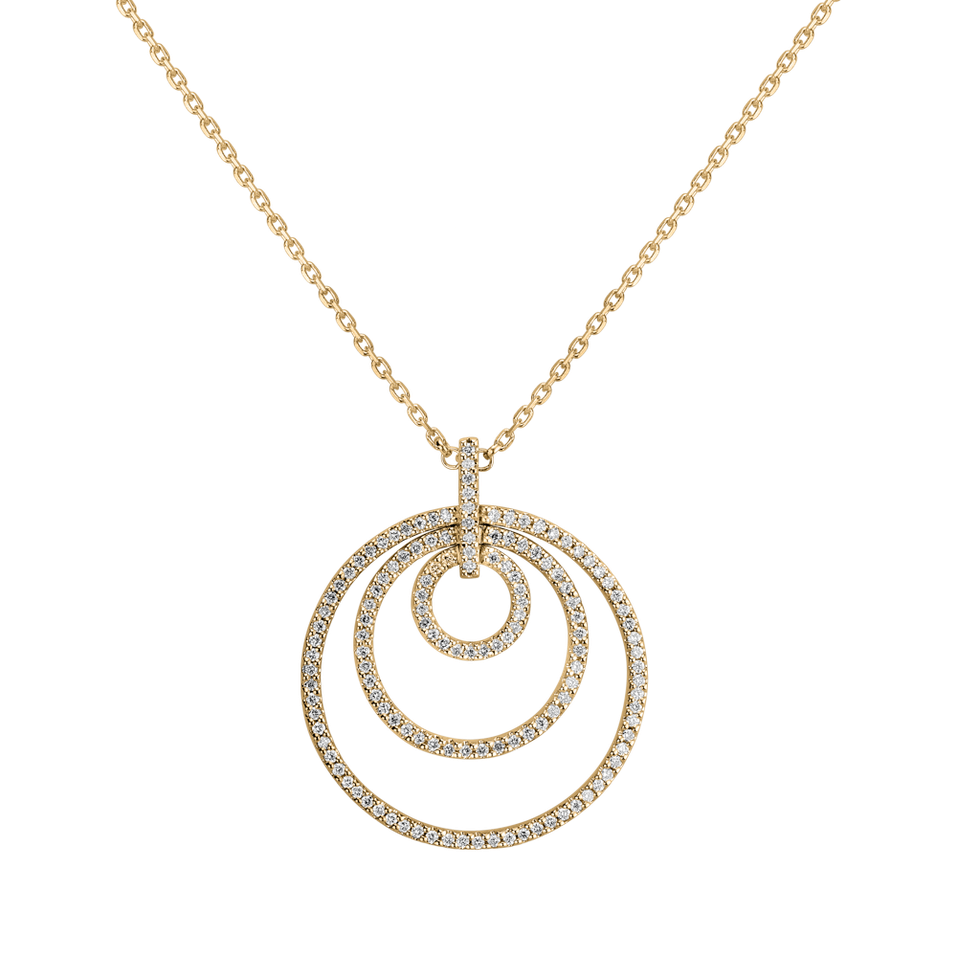 Přívěsok s řetízkom a diamantmi Cresswell