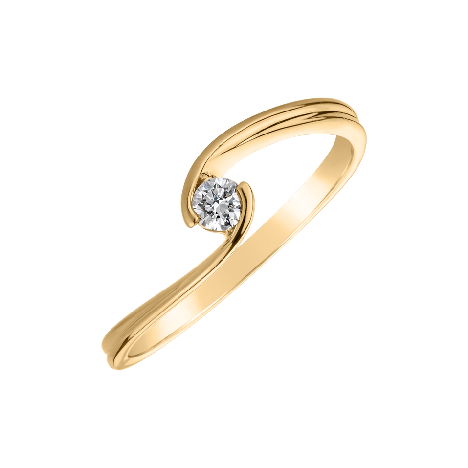 Prsteň s diamantom Beulah