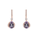 Náušnice s ametystom diamantmi Chavalier2