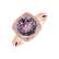 Prsteň s ametystom a diamantmi Démoniste2