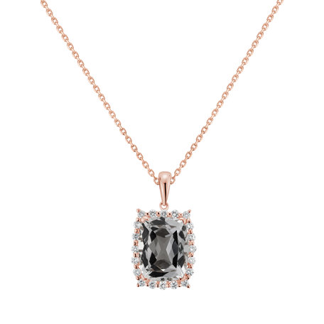 Přívěsok s topásom a diamantmi Abdon