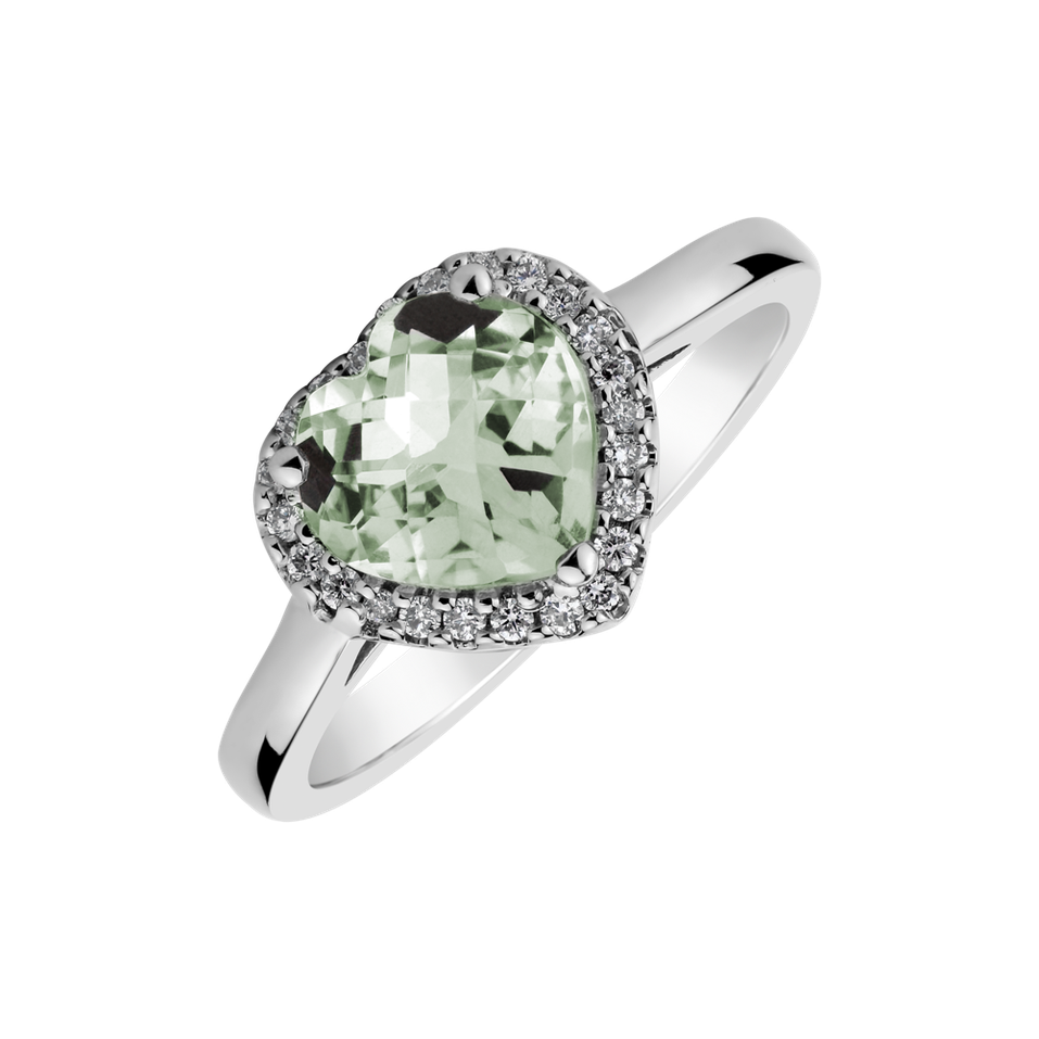 Prsteň s ametystom a diamantmi Daethana