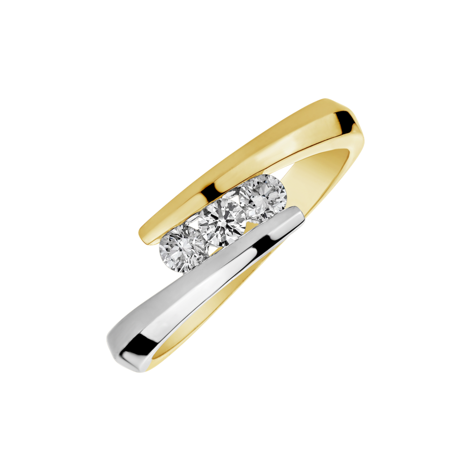 Prsteň s diamantmi Steller Dream