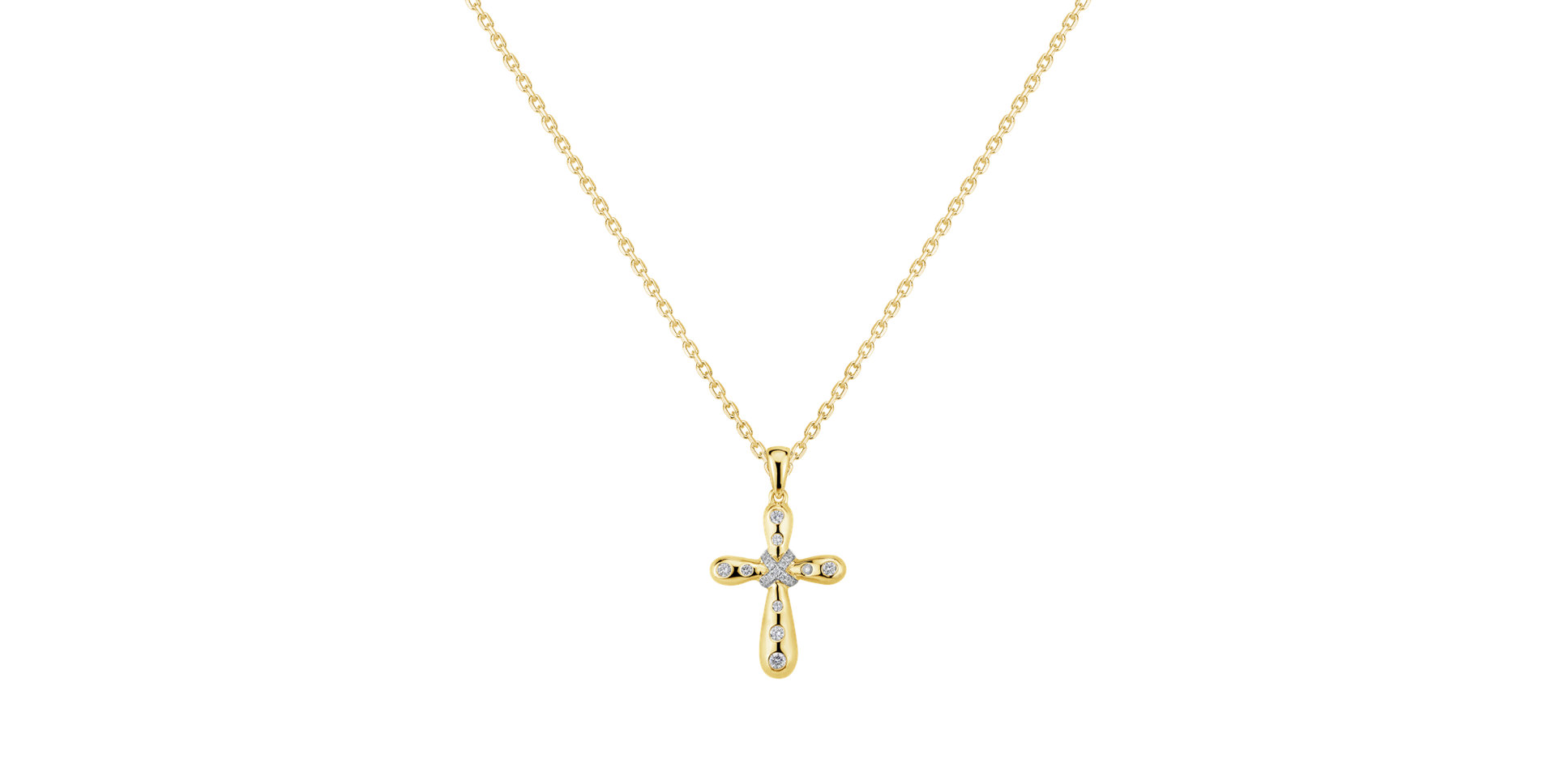 Přívěsok s diamantmi Magic Cross