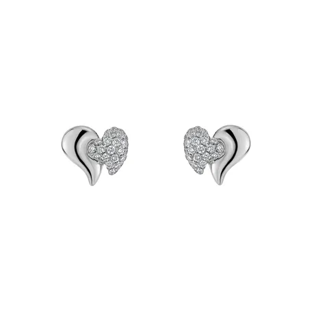 Náušnice s diamantmi Brave Heart