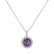 Náhrdelník s ametystom a diamantmi Gaven2