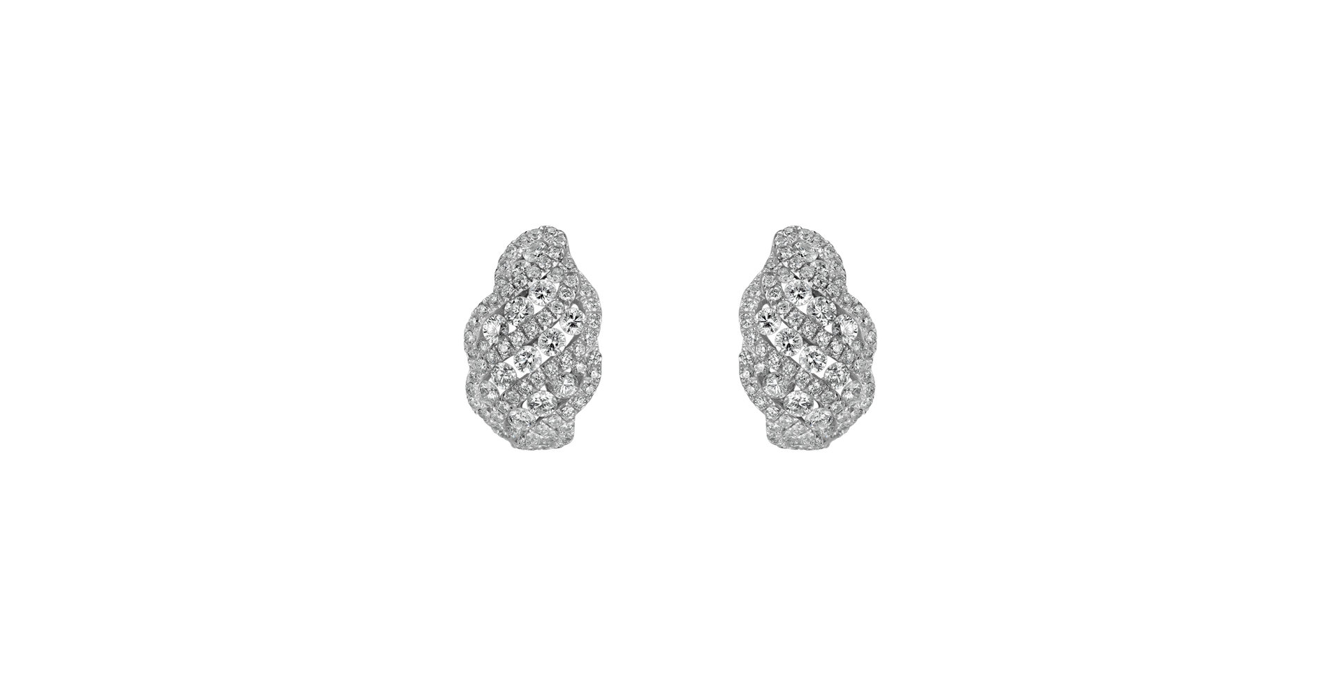 Náušnice s diamantmi Shiva