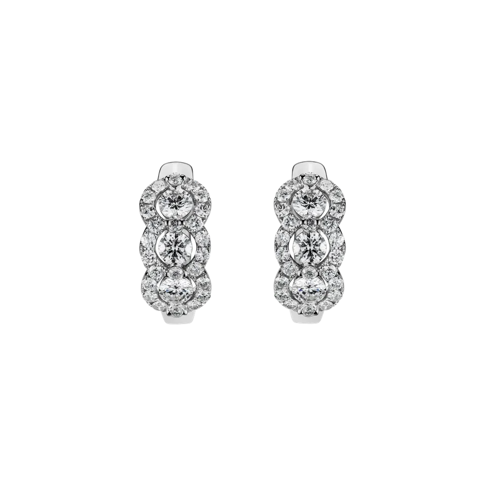 Náušnice s diamantmi Gentle Gleam