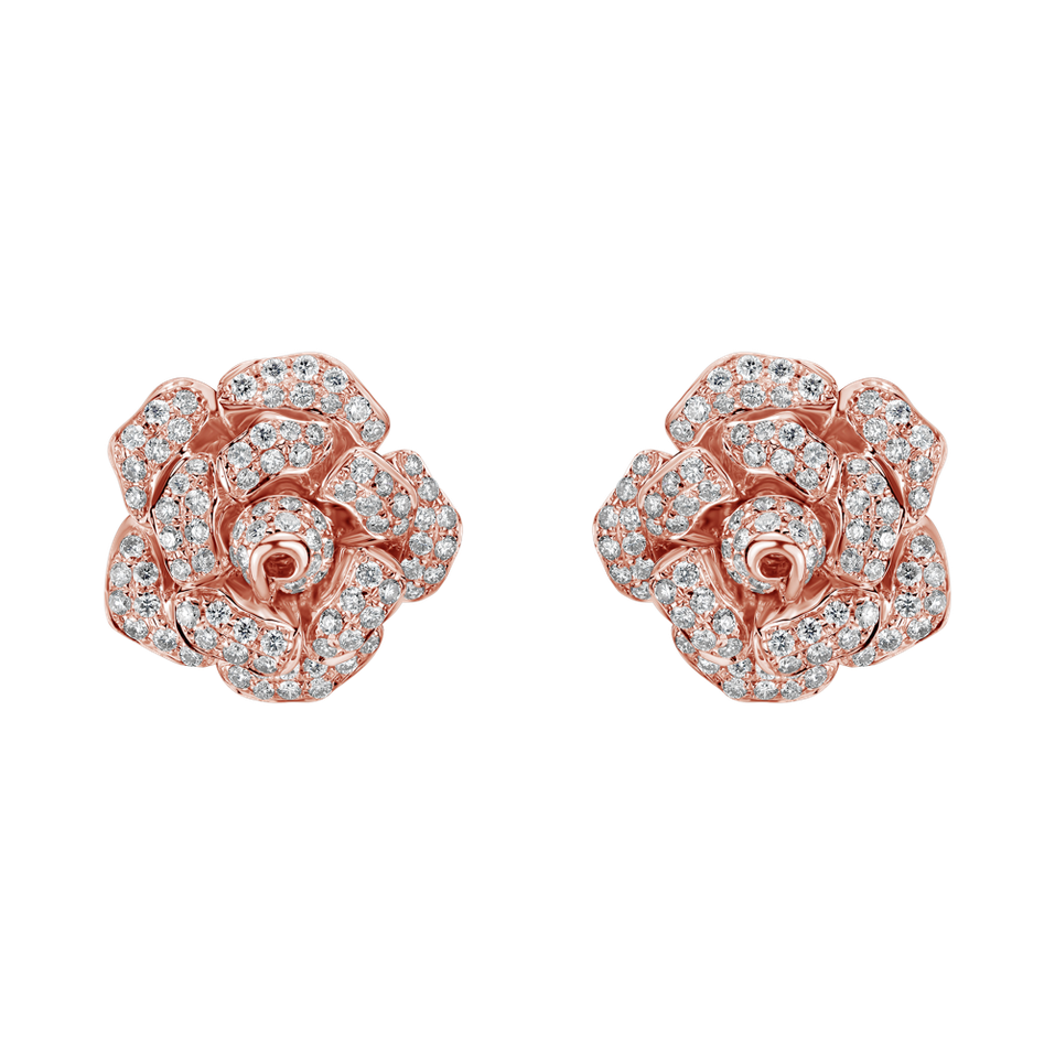 Náušnice s diamantmi Opium Rose