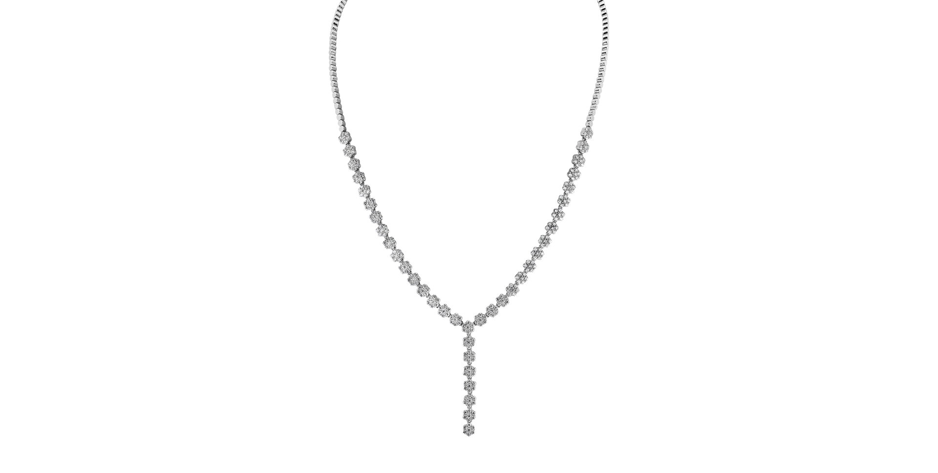 Náhrdelník s diamantmi Falling Meadow Raindrops