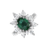 Prsteň so smaragdom a diamantmi Emerald Queen2