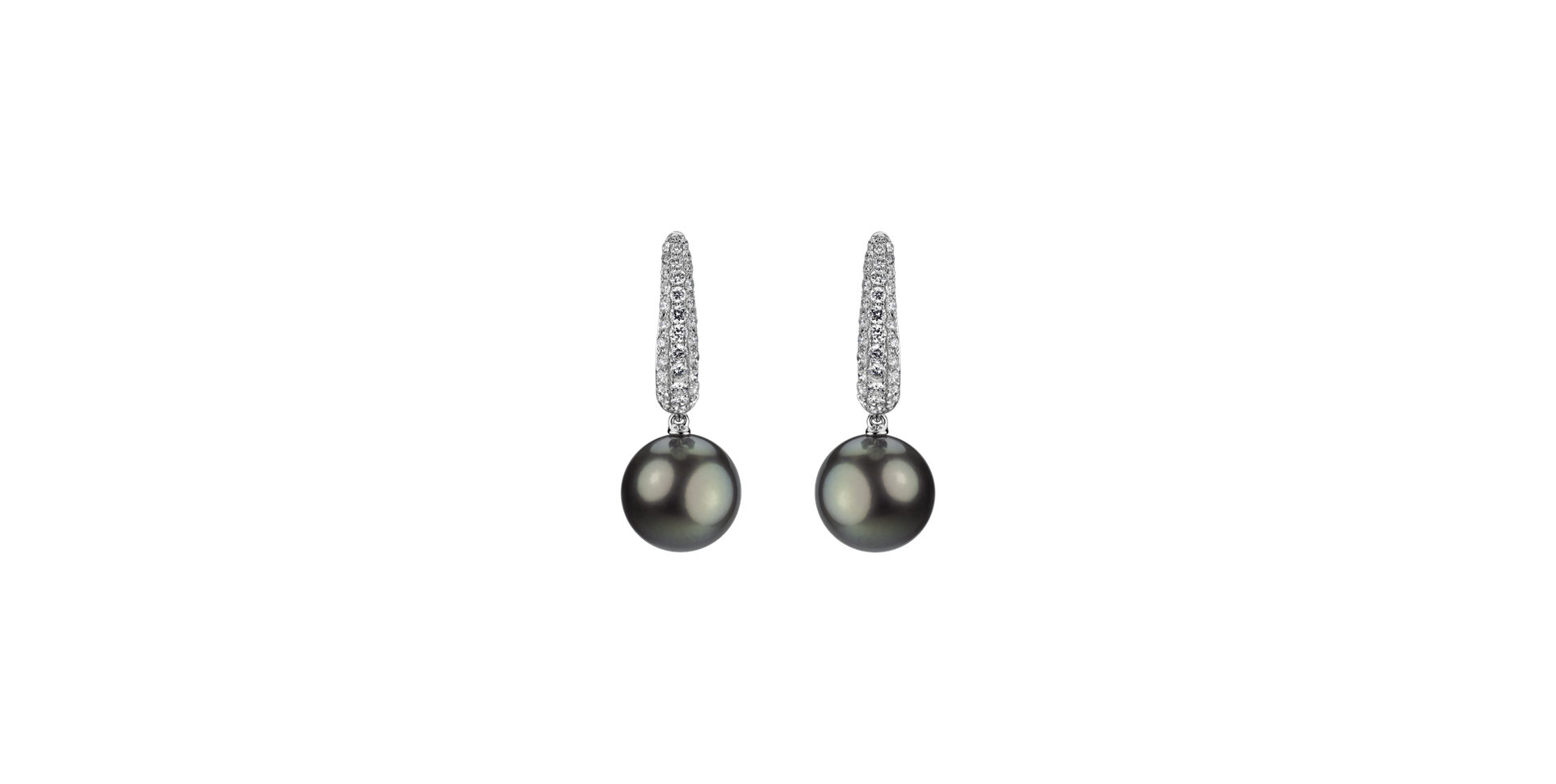 Náušnice s perlou a diamantmi Pearl Poem