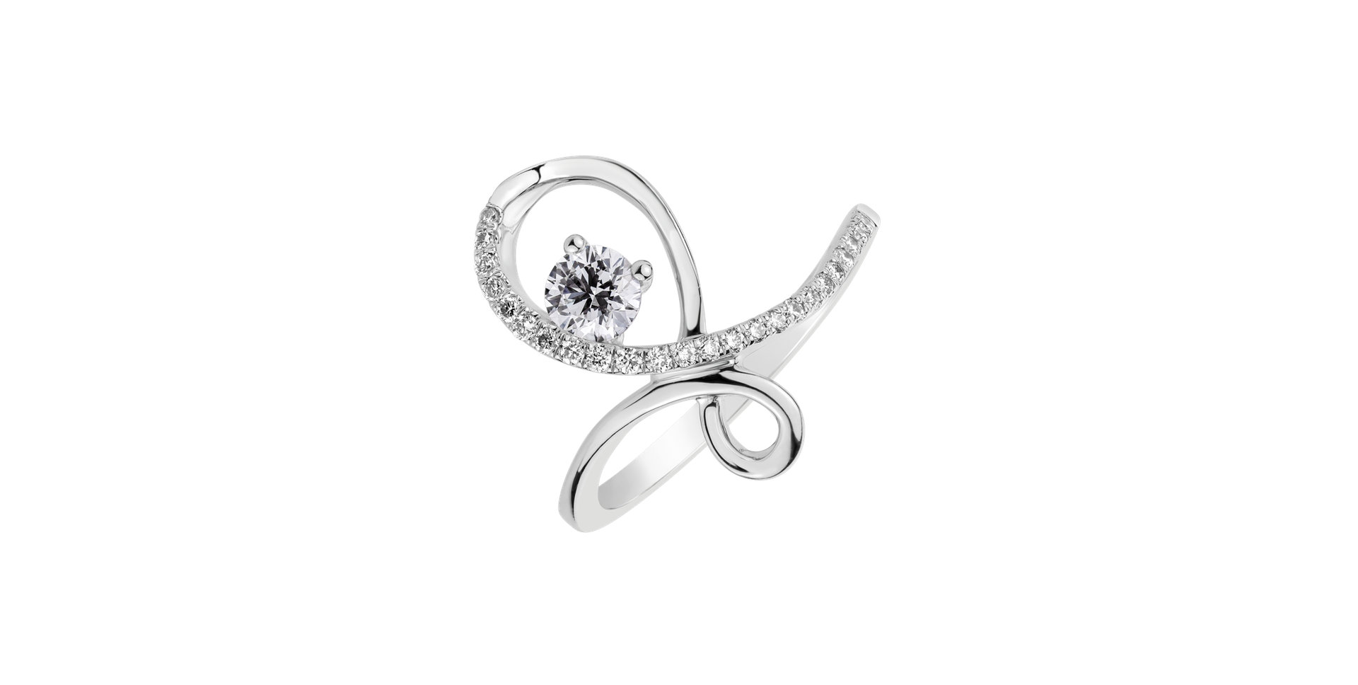 Prsteň s diamantmi Despair Loop