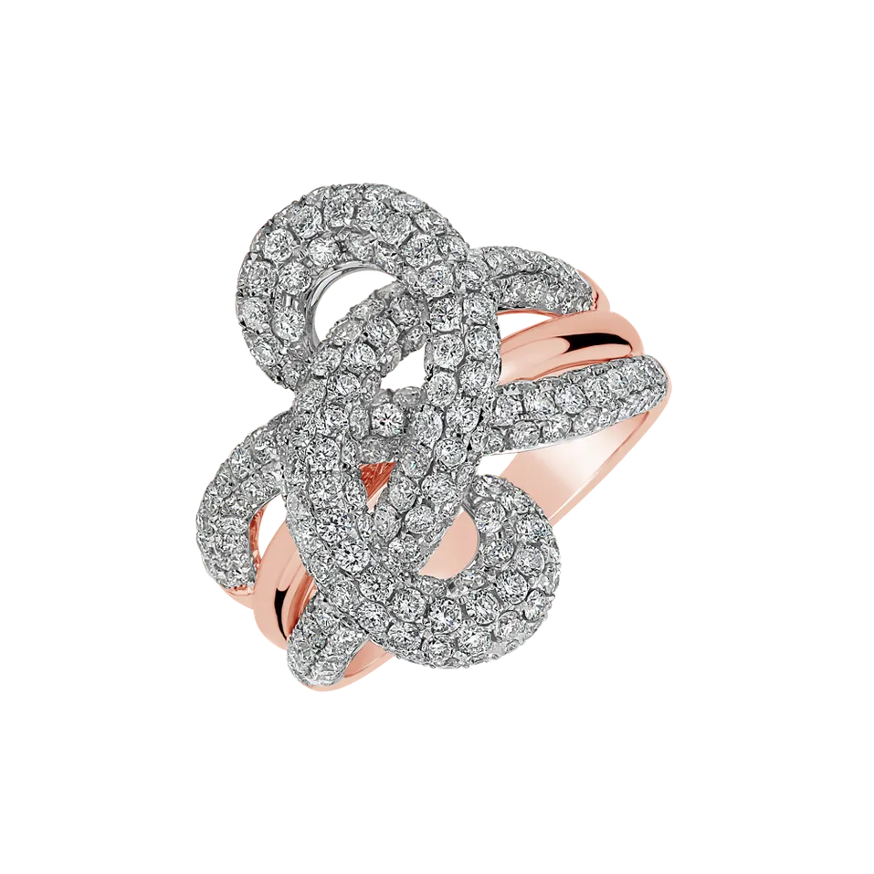 Prsteň s diamantmi Emotion Spiral