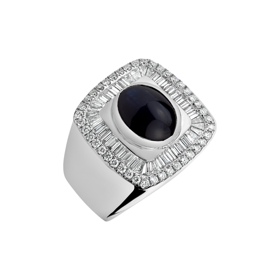 Prsteň s zafírom a diamantmi Vincenza