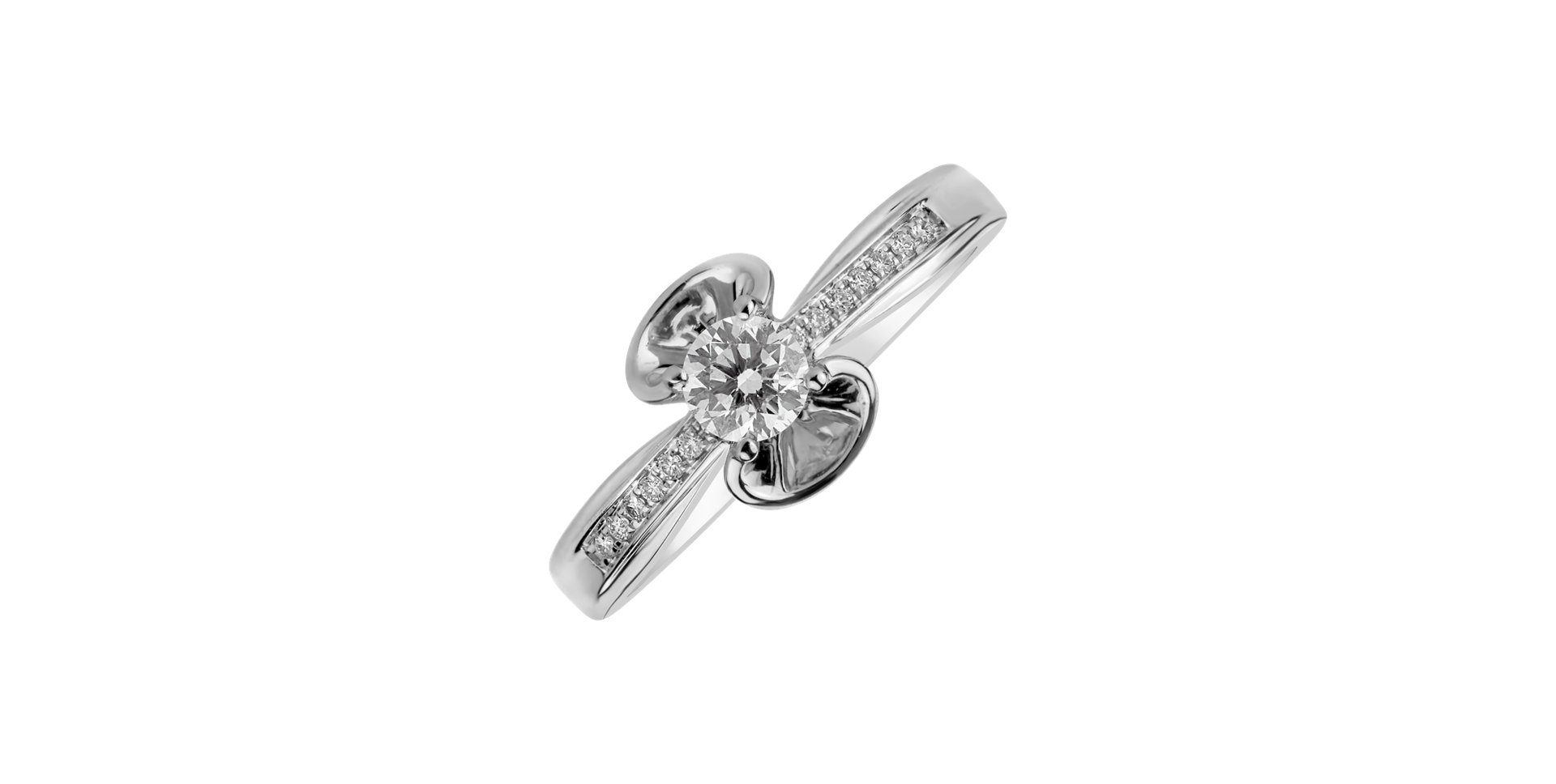 Prsteň s diamantmi Elegant Oath