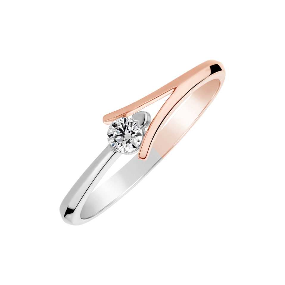 Prsteň s diamantom Kaley Hope