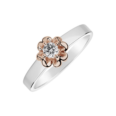 Prsteň s diamantom Blossom Sakura
