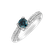 Prsteň s modrým diamantom a bielymi diamantmi Suzette2