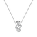 Náhrdelník s čiernymi a bielymi diamantmi Snake of Eden2