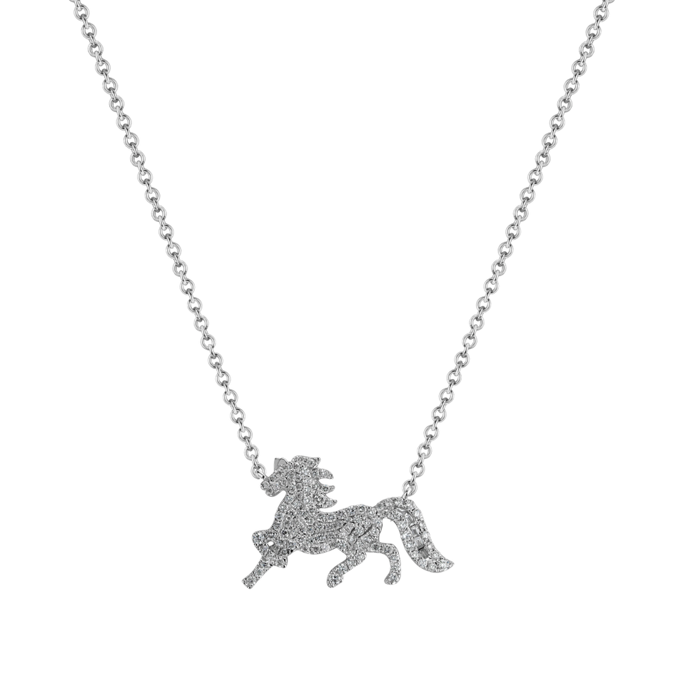 Náhrdelník s diamantmi Diamond Horse