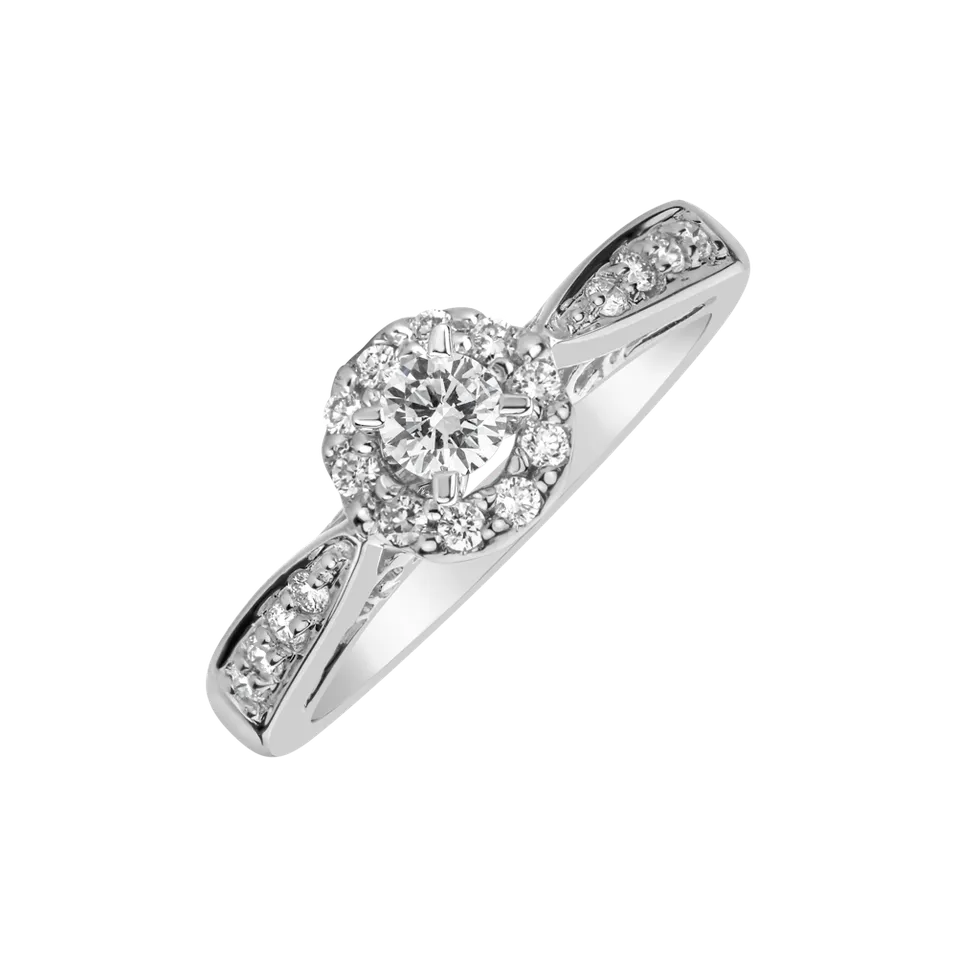 Prsteň s diamantmi Flowering Diamond