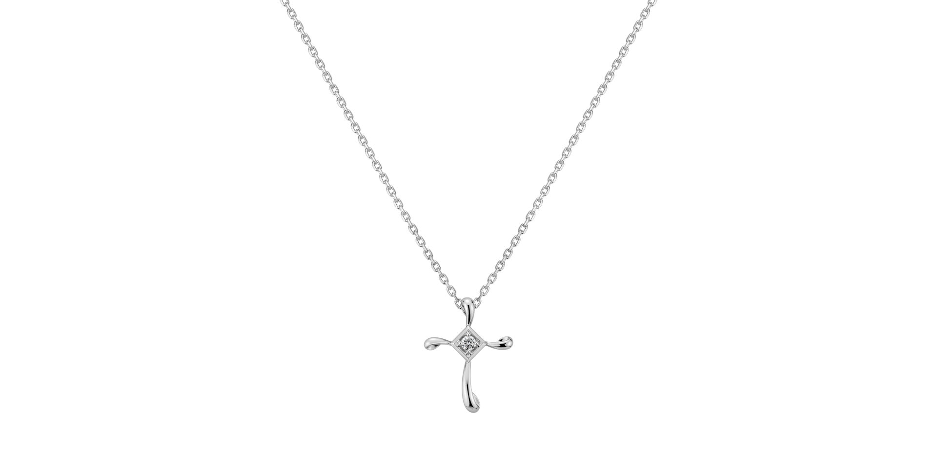Prívesok s diamantom Mary Cross