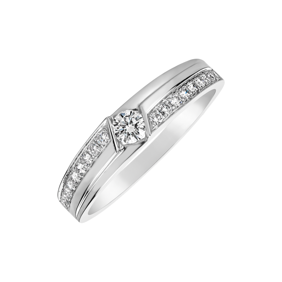 Prsteň s diamantmi Brilliant Crescent