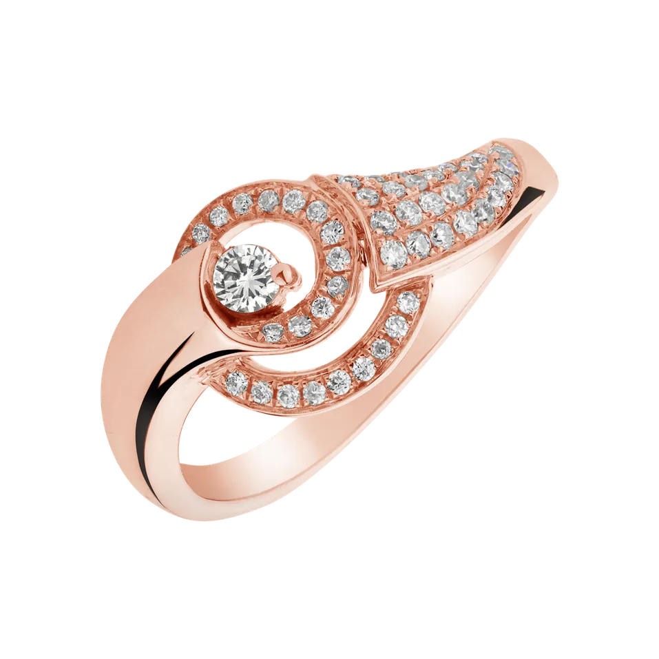 Prsteň s diamantmi Sunny Swirl