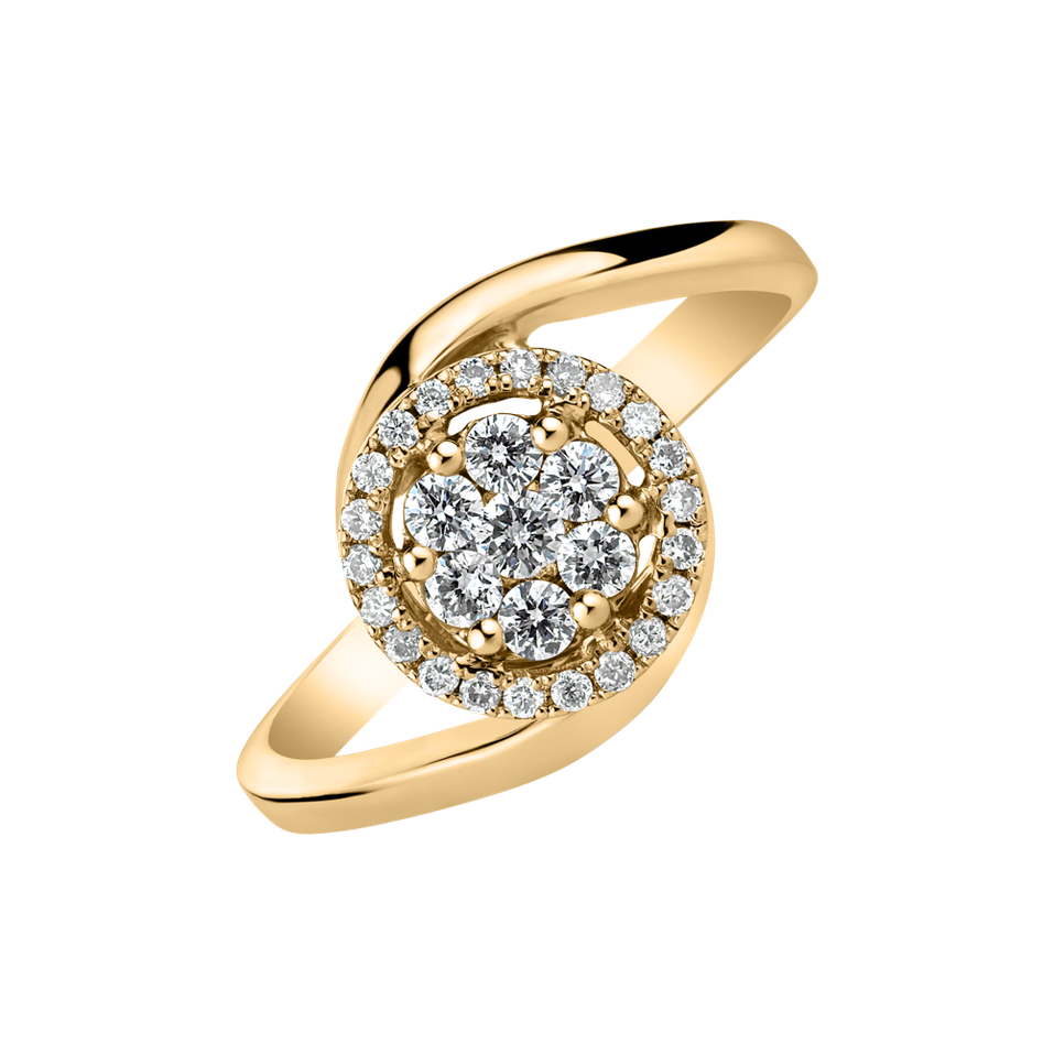 Prsteň s diamantmi Blissful Love